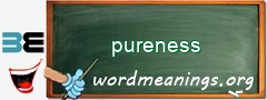 WordMeaning blackboard for pureness